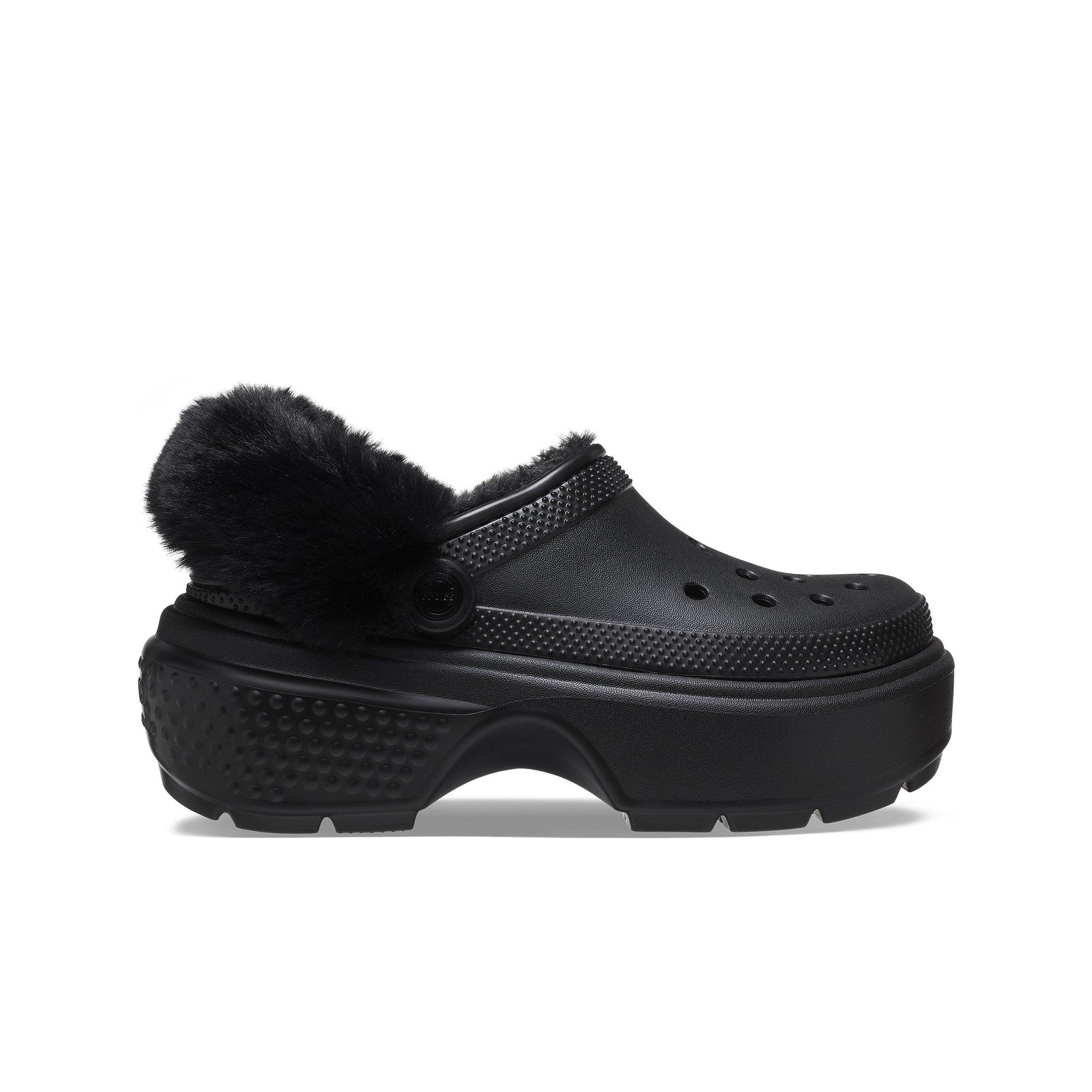 Black lined crocs discount women